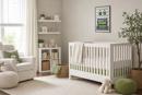 Grey Chevron Uni Baby Crib