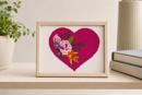Heart Floral Motif 2