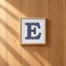 Letter E Bargello Nautical
