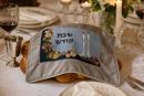 Challah Cover Candlesticks Flowers