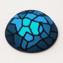 Yarmulka Ombre Stained Glass Blues