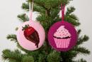 Strawberry Cupcake Ornament Combo