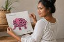 Pink Bargello Elephant