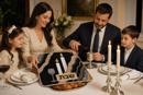 Challah Cover Candlesticks Badge