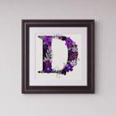 The Letter D Flowering Purple