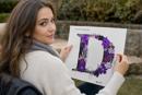 The Letter D Flowering Purple