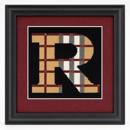 Letter R Camel Tartan