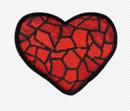Heart Ombre Stained Glass Reds