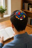 Yarmulka Stained Glass Colors