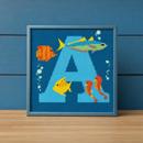 Letter A Under The Sea