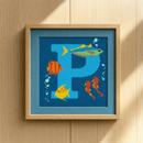 Letter P Under The Sea