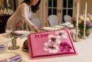 Shabbat Blossoms Challah Cover Pinks