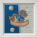 Striped Horsey Blue