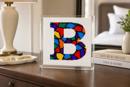 Letter B Colored Stained Glass