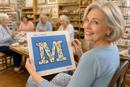 Letter M Vintage Style