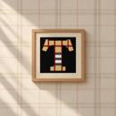 Letter T Camel Tartan