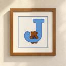 Letter J Teddy Blues