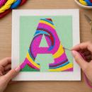 Letter A Tie Dye