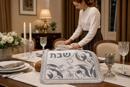 Challah Cover Flourish Twirls Silver