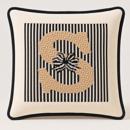 Letter S Striped Bow