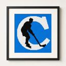 Letter C Ice Hockey