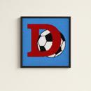 Letter D In Soccerball