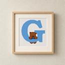 Letter G Teddy Blues
