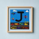 Letter J Busy City