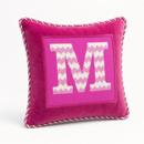 Letter M Pink Chevron