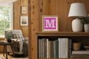 Letter M Pink Chevron