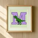 Letter M T Rex