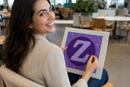 Letter Z Dreamy Purples