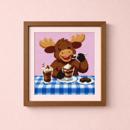 Moose Eating Mousse