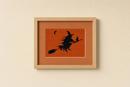 Witch Cat Broomstick