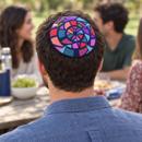 Yarmulka Polar Stained Glass