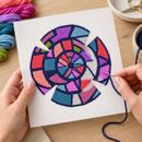 Yarmulka Polar Stained Glass