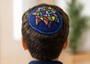 Yarmulka Star Stained Glass