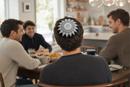 Yarmulka Star Black White Gray