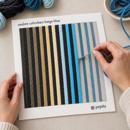 Ombre Colorbars Beige Blue