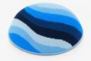 Yarmulka Waves Blue