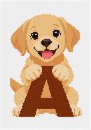 Letter A Puppy