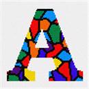 Letter A Stained Glass