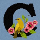 Letter C Bird Flowers
