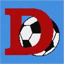 Letter D In Soccerball